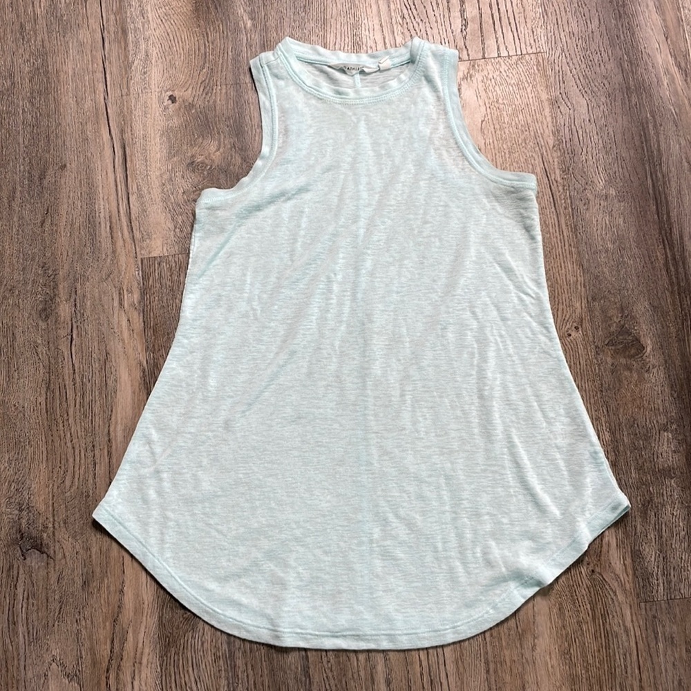 Athleta Women’s Light blue/mint Racerback Knit Tank, size xs